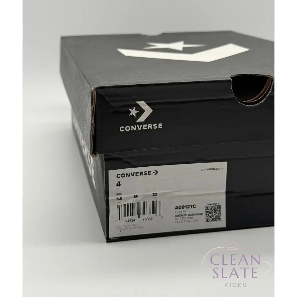 Converse Chuck Taylor All Star Hi Egret Nutty Granola, Kids 4
